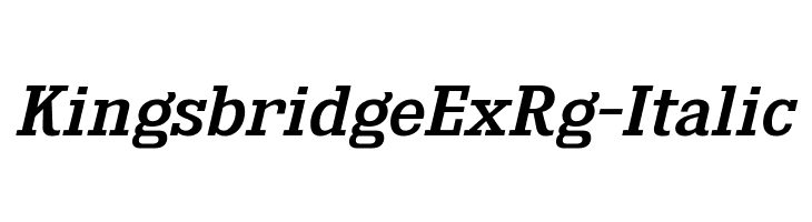 KingsbridgeExRg-Italic  Fuentes Gratis Descargar