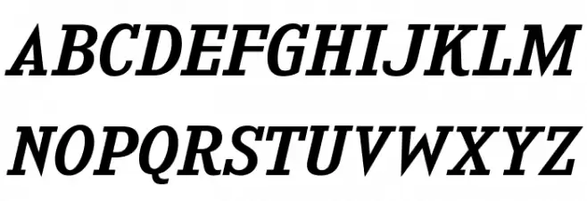 KingsbridgeExRg-Italic フォント 大文字