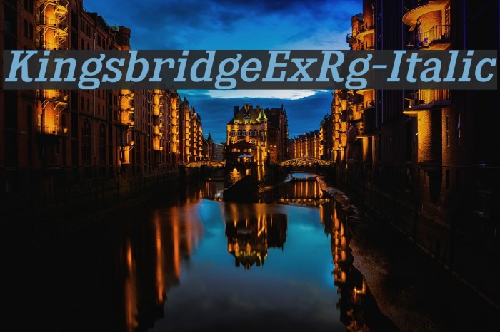 KingsbridgeExRg-Italic Example 1