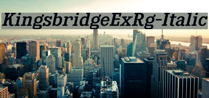 KingsbridgeExRg-Italic Example 2