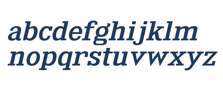 KingsbridgeExRg-Italic Lowercase