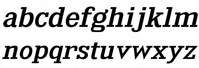 KingsbridgeExRg-Italic फ़ॉन्ट लोअरकेस