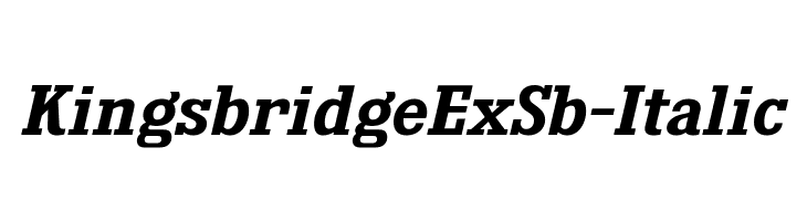 KingsbridgeExSb-Italic  नि: शुल्क फ़ॉन्ट्स डाउनलोड