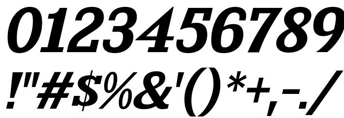 KingsbridgeExSb-Italic Font OTHER CHARS