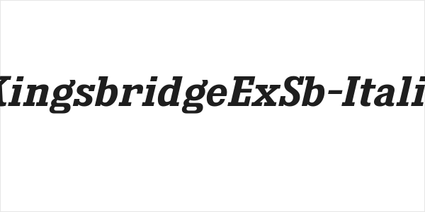 KingsbridgeExSb-Italic Logo