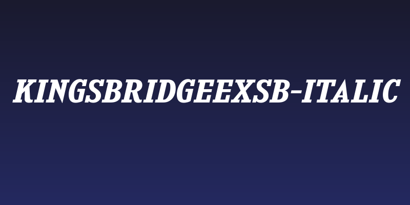 KingsbridgeExSb-Italic Social Header