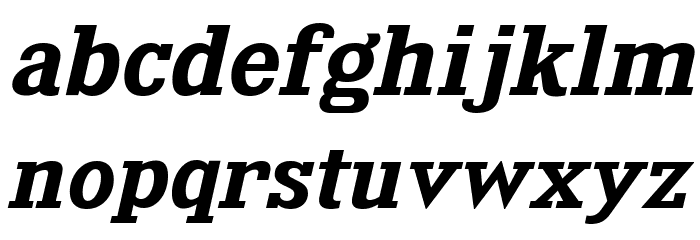 KingsbridgeExSb-Italic Font LOWERCASE