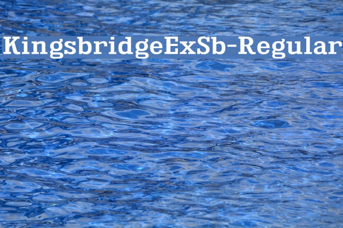 KingsbridgeExSb-Regular Font examples