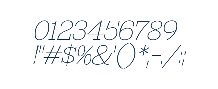 KingsbridgeExUl-Italic Other Characters