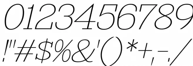 KingsbridgeExUl-Italic Font OTHER CHARS