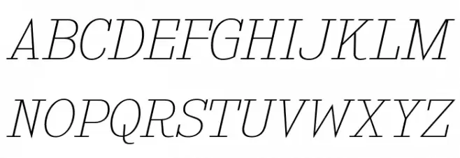KingsbridgeExUl-Italic 字体 大写