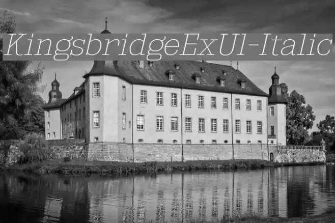 KingsbridgeExUl-Italic Font examples