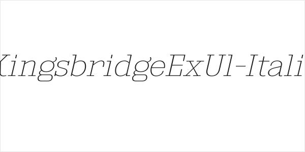 KingsbridgeExUl-Italic Logo