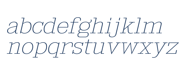 KingsbridgeExUl-Italic Lowercase