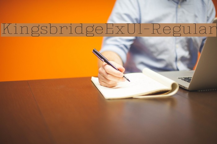 KingsbridgeExUl-Regular Example 2