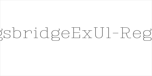 KingsbridgeExUl-Regular Logo