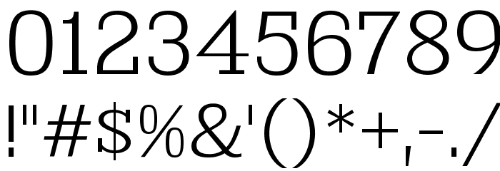 KingsbridgeLt-Regular Font OTHER CHARS