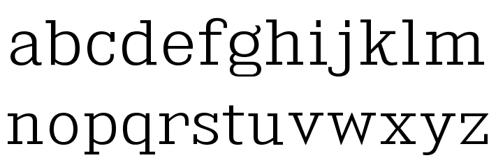 KingsbridgeLt-Regular Font LOWERCASE
