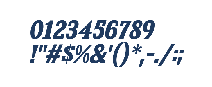 KingsbridgeRg-BoldItalic Other Characters