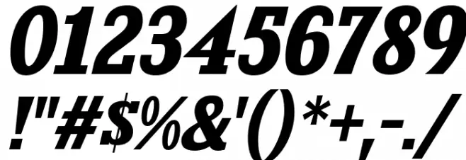 KingsbridgeRg-BoldItalic Font OTHER CHARS