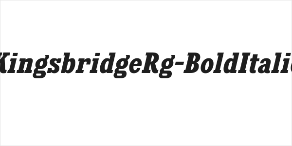 KingsbridgeRg-BoldItalic Logo