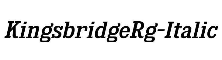 KingsbridgeRg-Italic 