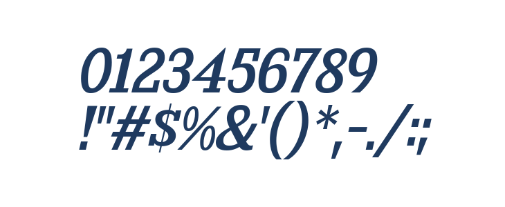 KingsbridgeRg-Italic Other Characters