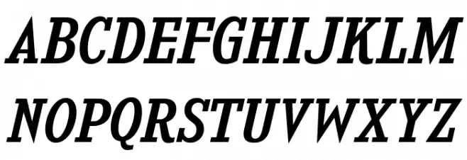 KingsbridgeRg-Italic Шрифта ВЕРХНИЙ
