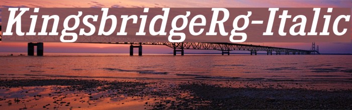 KingsbridgeRg-Italic Example 1