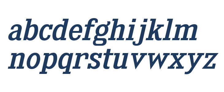 KingsbridgeRg-Italic Lowercase