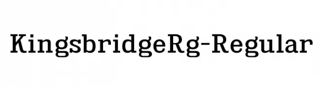 KingsbridgeRg-Regular  免费字体下载