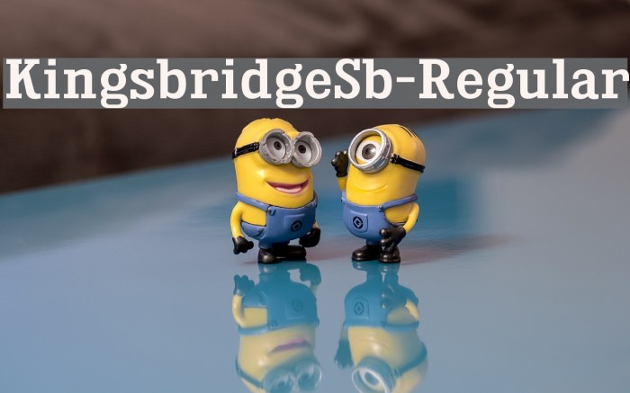 KingsbridgeSb-Regular Font examples