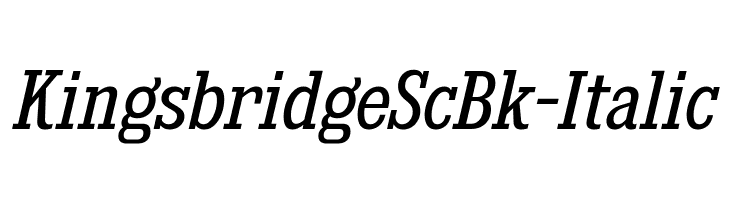 KingsbridgeScBk-Italic  Fuentes Gratis Descargar