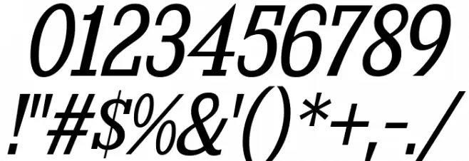 KingsbridgeScBk-Italic Font OTHER CHARS