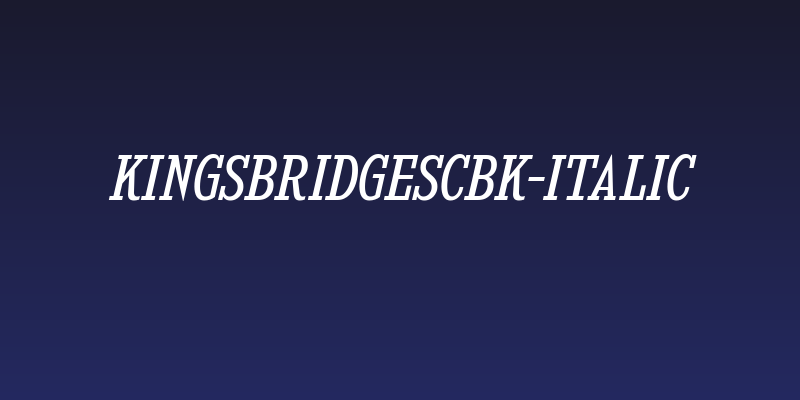 KingsbridgeScBk-Italic Social Header