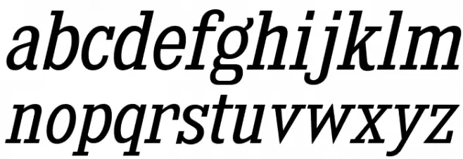 KingsbridgeScBk-Italic फ़ॉन्ट लोअरकेस