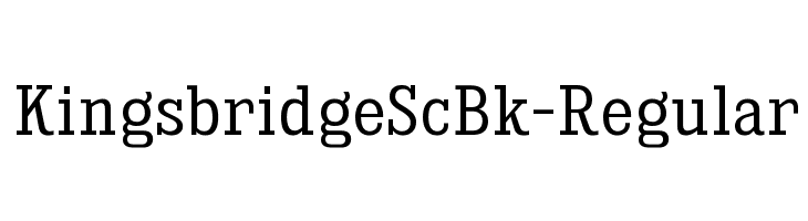 KingsbridgeScBk-Regular  Free Fonts Download