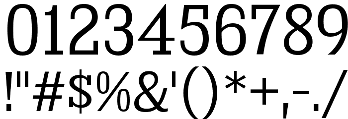 KingsbridgeScBk-Regular Font OTHER CHARS
