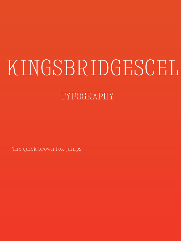 KingsbridgeScEl-Regular Poster