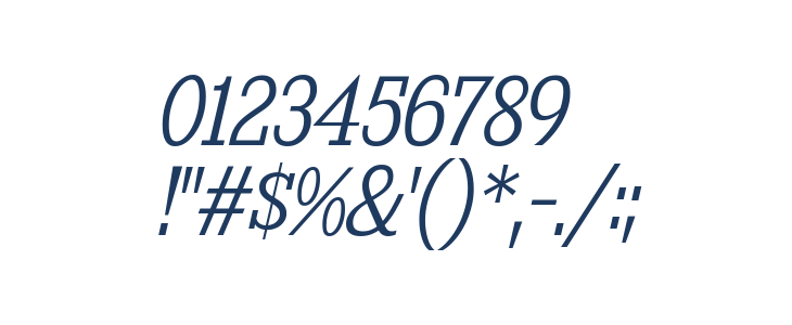 KingsbridgeScLt-Italic Other Characters