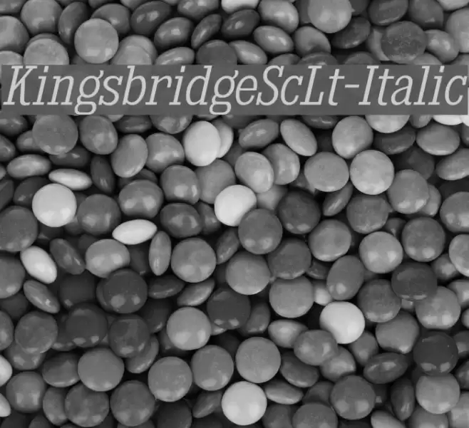 KingsbridgeScLt-Italic Font examples
