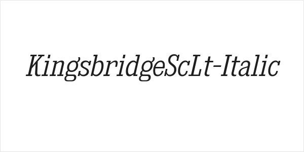KingsbridgeScLt-Italic Logo