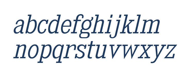 KingsbridgeScLt-Italic Lowercase
