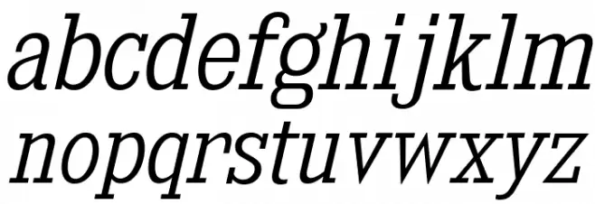 KingsbridgeScLt-Italic Caratteri MINUSCOLO