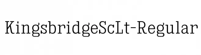 KingsbridgeScLt-Regular  Frei Schriftart Herunterladen