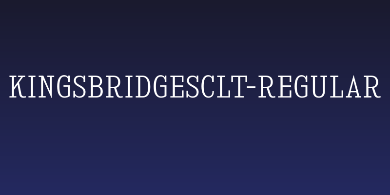KingsbridgeScLt-Regular Social Header