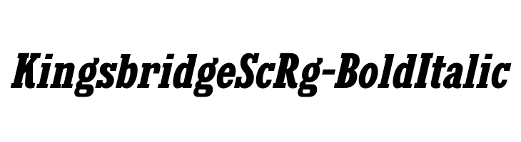KingsbridgeScRg-BoldItalic  免费字体下载