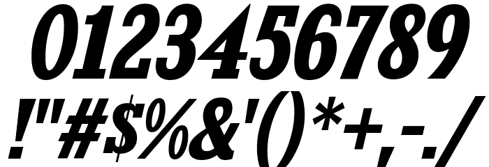 KingsbridgeScRg-BoldItalic Font OTHER CHARS