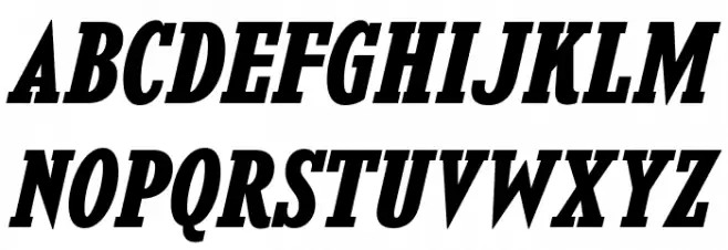 KingsbridgeScRg-BoldItalic Schriftart Groß