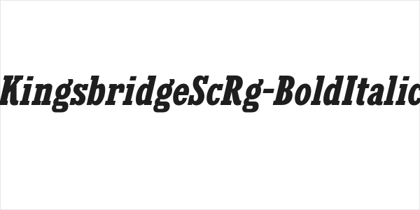 KingsbridgeScRg-BoldItalic Logo